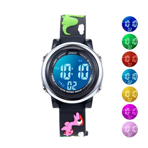 Kid's Alloy Case Buckle Clasp Waterproof Round Shape Watches