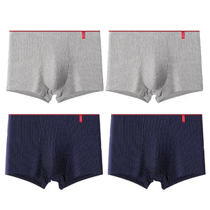 Men's Spandex Quick-Dry Striped Pattern Underpants Boxer Shorts