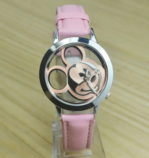 Kid's Alloy Case Buckle Clasp Round Shaped Quartz Wrist Watch