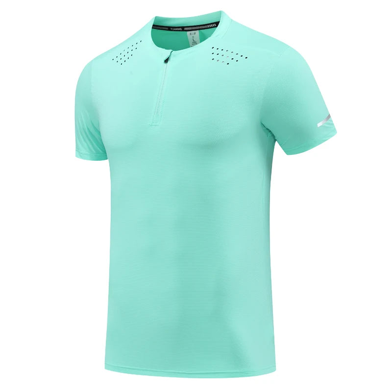 Men's Microfiber Short Sleeve Pullover Closure Casual T-Shirt