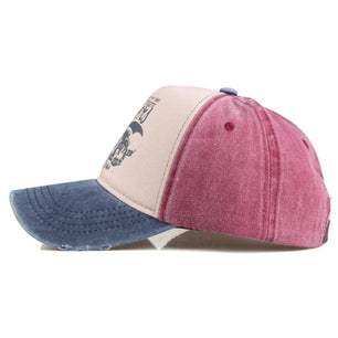 Men's Cotton Adjustable Strap Sun Protection Letter Baseball Cap