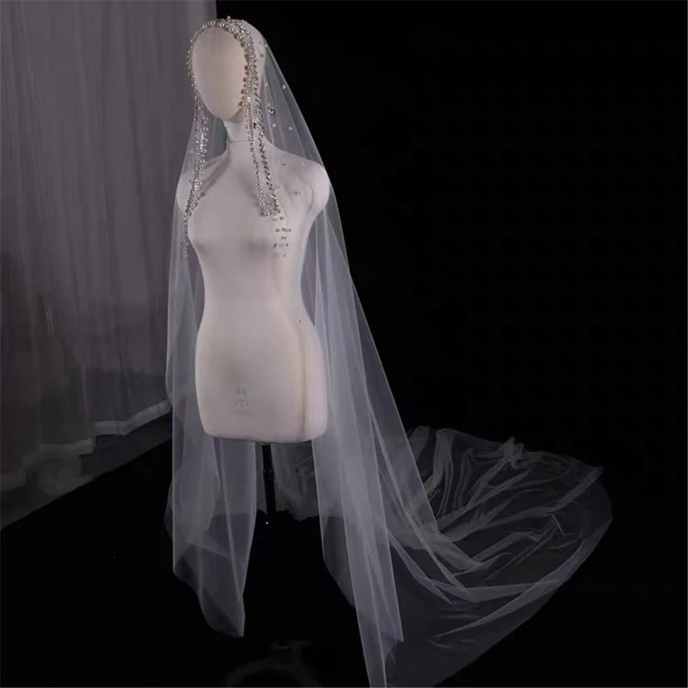 Women's Polyester Cut Edge One-Layer Cathedral Wedding Veils