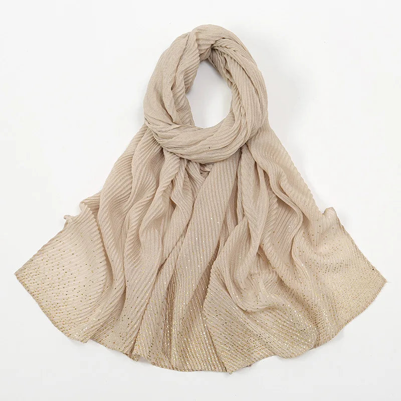 Women's Polyester Neck Wrap Quick-Dry Solid Pattern Scarves