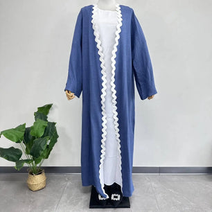 Women's Arabian Polyester Full Sleeve Plain Pattern Elegant Abaya