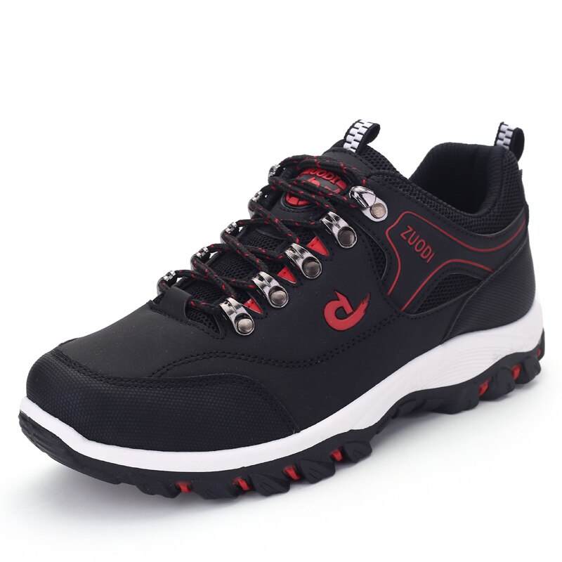 Men's PU Round Toe Waterproof Non-Slip Sports Wear Sneakers