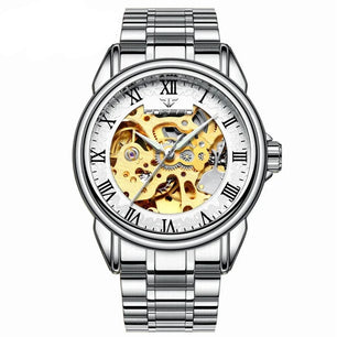 Men's Alloy Case Folding Clasp Round Shaped Luminous Watches