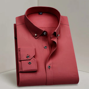 Men's Cotton Turndown Collar Full Sleeves Formal Wear Shirts