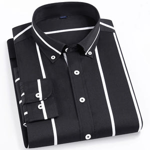 Men's Cotton Turn-Down Collar Full Sleeves Single Breasted Shirt