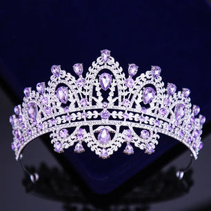 Women's Zinc Alloy Water Drop Pattern Tiaras Bridal Classic Crown