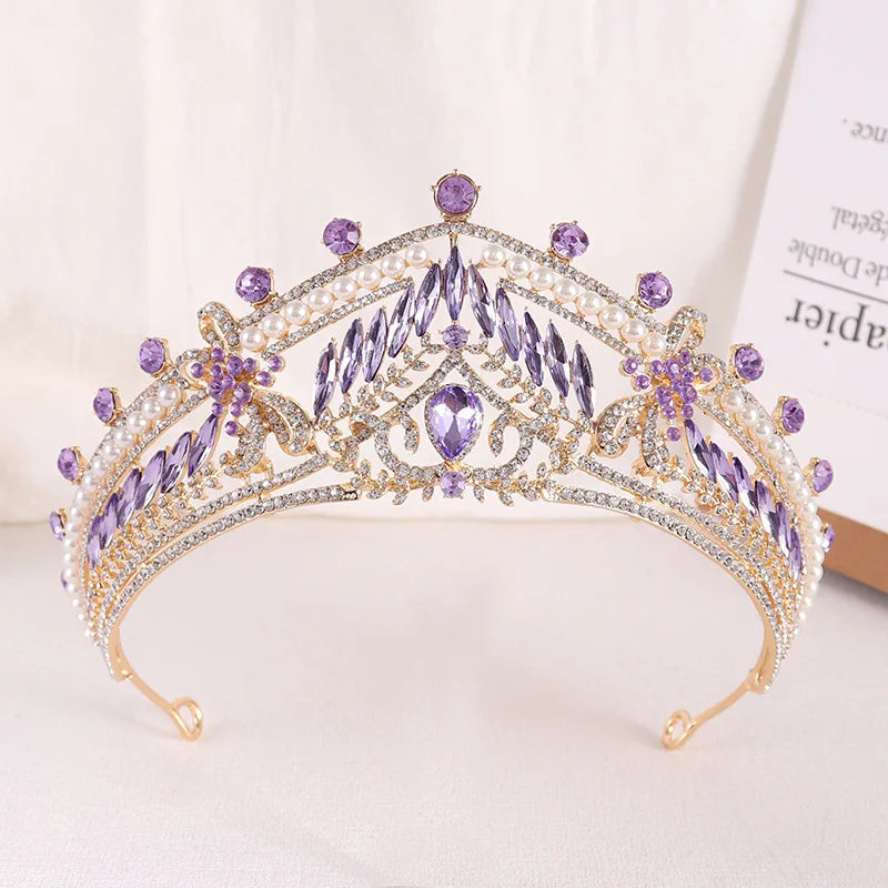 Women's Zinc Alloy Plant Pattern Tiaras Bridal Classic Crown