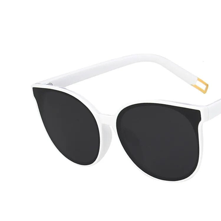 Kid's Plastic Frame Resin Lens UV400 Protection Round Sunglasses