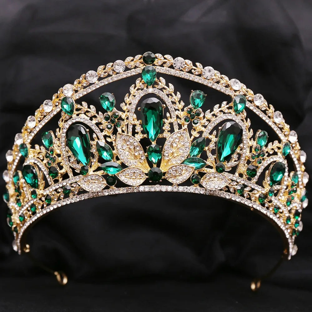 Women's Zinc Alloy Water Drop Pattern Tiaras Bridal Wedding Crown