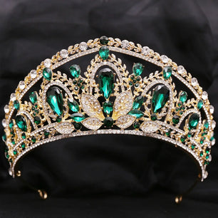 Women's Zinc Alloy Water Drop Pattern Tiaras Bridal Wedding Crown