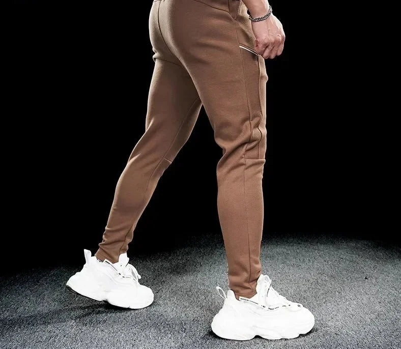 Men's Polyester Drawstring Closure Running Sportswear Trousers