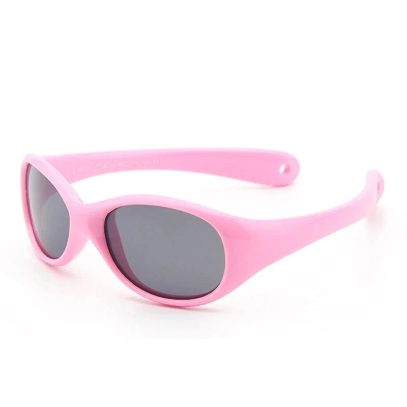 Kid's TR-90 Frame TAC Lens Cute Oval Shaped UV400 Sunglasses