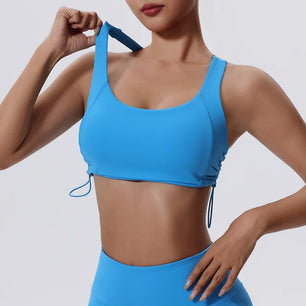 Women's Nylon Sleeveless Breathable Fitness Yoga Workout Crop Top