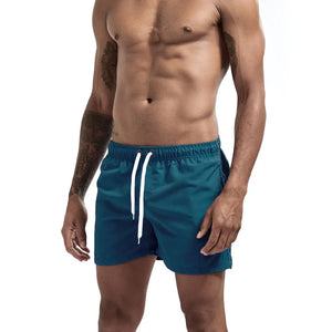 Men's Polyester Drawstring Closure Quick-Dry Swimwear Shorts