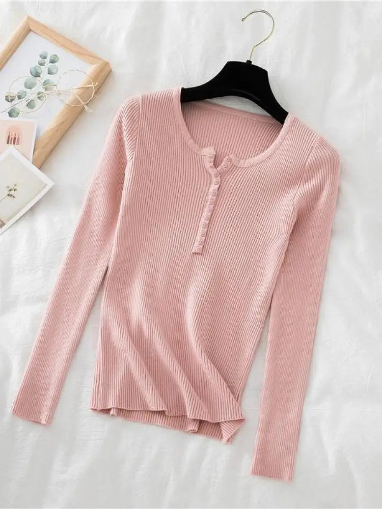 Women's Polyester V-Neck Full Sleeves Solid Pattern Sweater