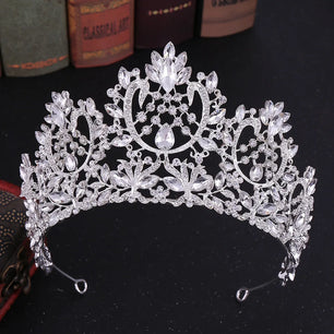 Women's Zinc Alloy Water Drop Pattern Tiaras Bridal Classic Crown