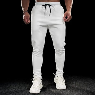 Men's Polyester Drawstring Closure Fitness Gymwear Trousers