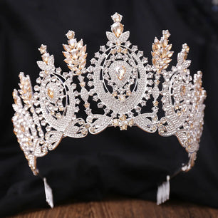 Women's Rhinestone Zinc Alloy Geometric Pattern Wedding Crown