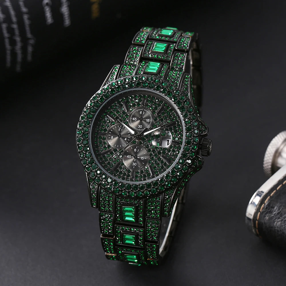 Men's Automatic Stainless Steel Buckle Clasp Mechanical Watches