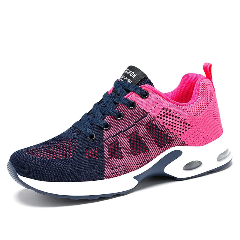 Women's Breathable Mesh Casual Wear Running Lace-Up Sneakers