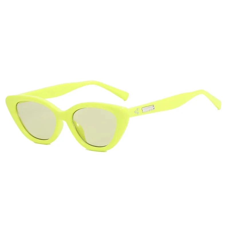 Women's Polycarbonate Frame Cat Eye Shaped Trendy Sunglasses