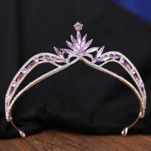 Women's Zinc Alloy Plant Pattern Tiaras Bridal Classic Crown