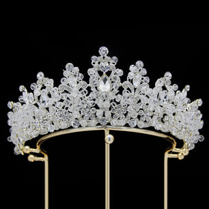 Women's Zinc Alloy Plant Pattern Tiaras Bridal Classic Crown