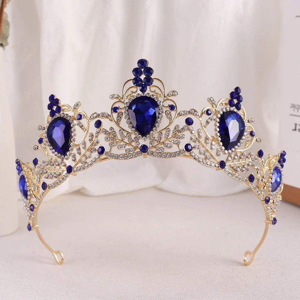 Women's Zinc Alloy Water Drop Pattern Tiaras Bridal Classic Crown