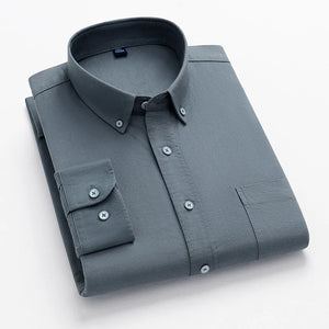 Men's Cotton Turn-Down Collar Full Sleeves Single Breasted Shirt