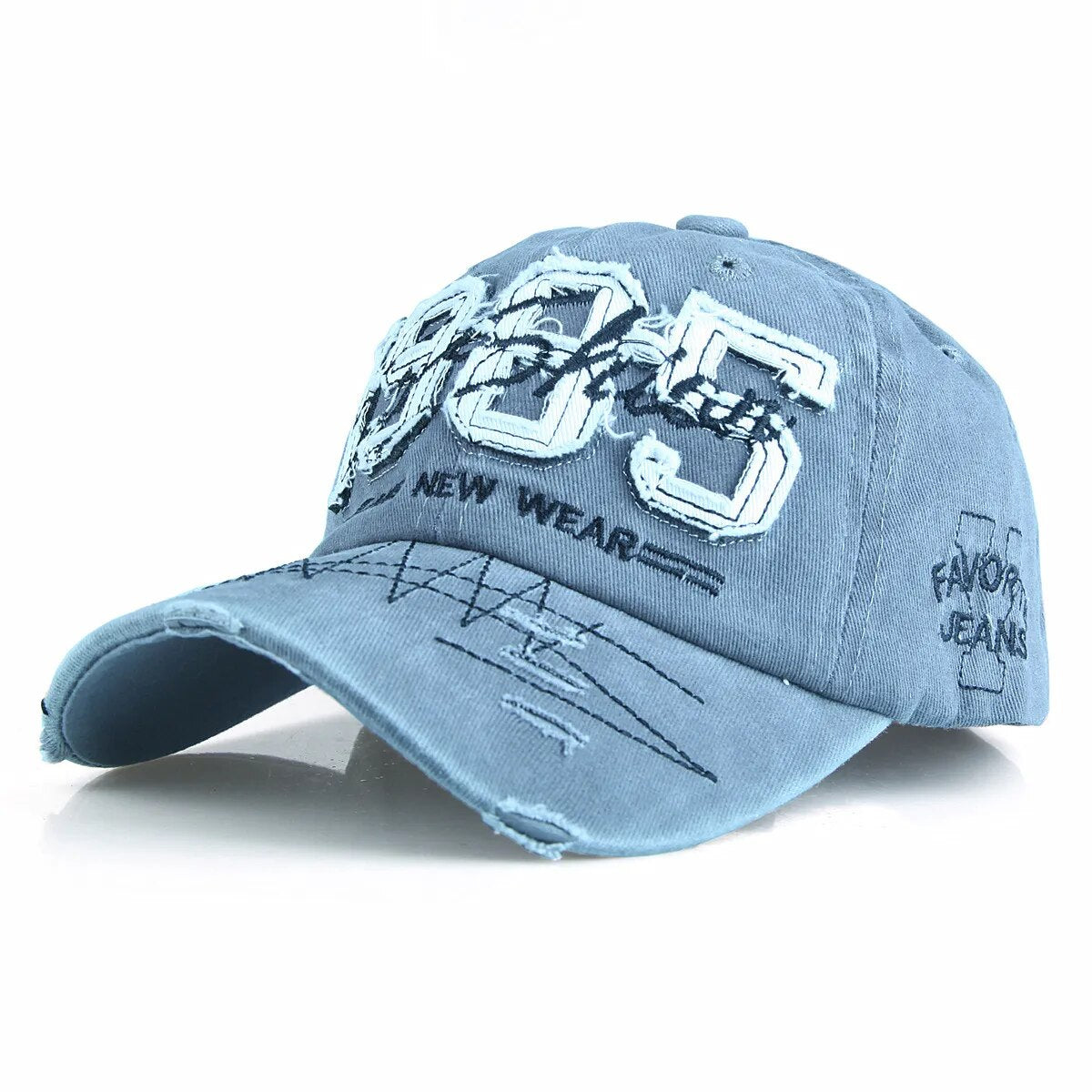 Men's Cotton Adjustable Strap Sun Protection Letter Baseball Cap