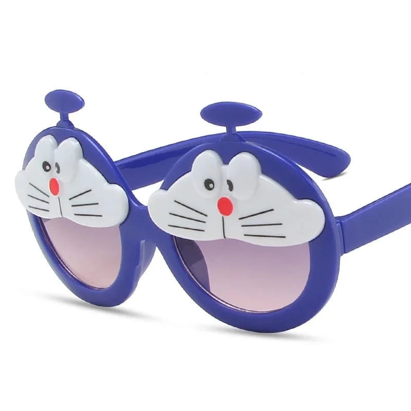 Kid's Resin Frame Acrylic Lens Cartoon Shaped UV400 Sunglasses