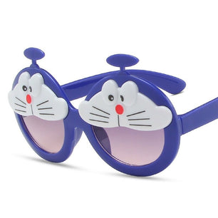 Kid's Resin Frame UV400 Protection Cartoon Pattern Sunglasses