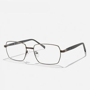 Men's Titanium Alloy Frame Full-Rim Square Shaped Trendy Glasses