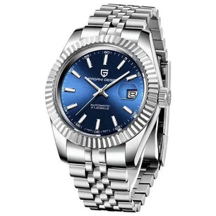 Men's Stainless Steel Mechanical Round Shape Waterproof Watch