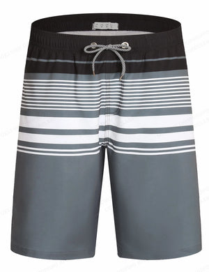 Men's Polyester Drawstring Closure Quick-Dry Swimwear Shorts