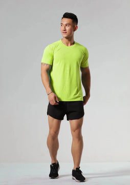 Men's Polyester Short Sleeve Pullover Closure Sportswear T-Shirt