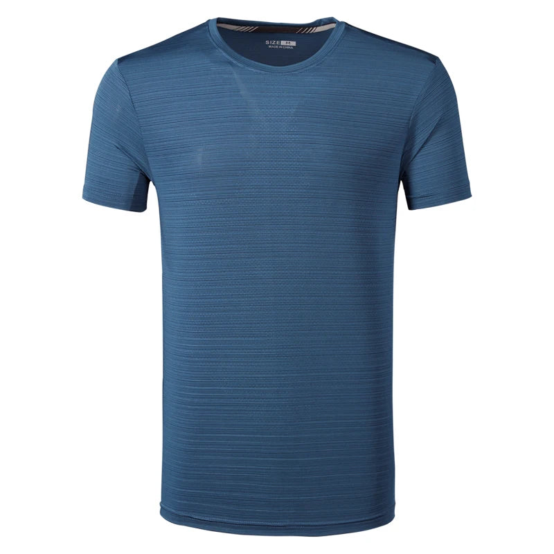 Men's Nylon Short Sleeve Pullover Closure Sportswear T-Shirt