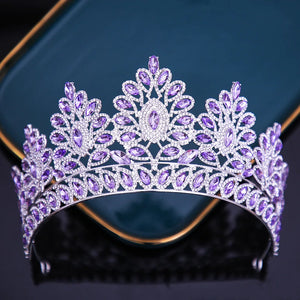 Women's Zinc Alloy Water Drop Pattern Tiaras Bridal Classic Crown