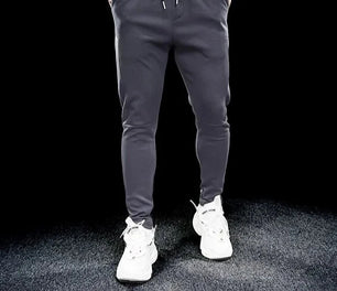 Men's Polyester Drawstring Closure Running Sportswear Trousers