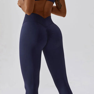 Women's Nylon Seamless Push Up Fitness Gym Sports Wear Leggings