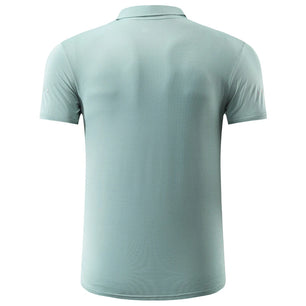 Men's Polyester Short Sleeve Pullover Closure Sportswear T-Shirt