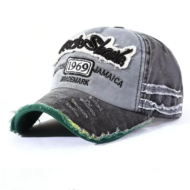 Men's Cotton Adjustable Strap Sun Protection Casual Baseball Cap