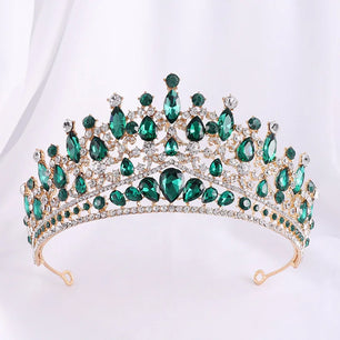 Women's Zinc Alloy Water Drop Pattern Tiaras Bridal Classic Crown