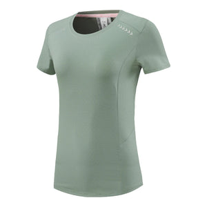 Women's Spandex O-Neck Short Sleeve Breathable Fitness Sport Tops