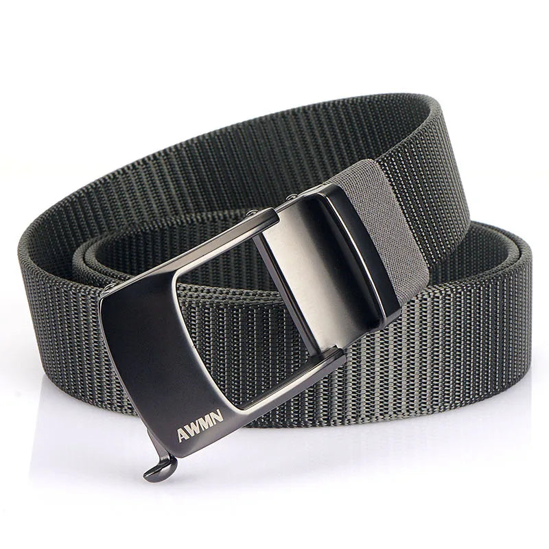 Men's Canvas Automatic Buckle Solid Pattern Casual Wear Belts