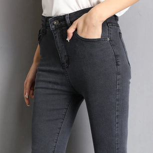 Women's Polyester Mid Waist Plain Pattern Casual Wear Pants