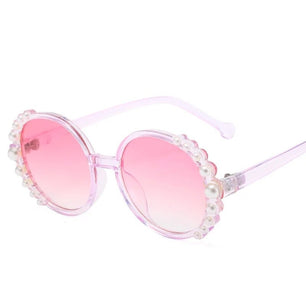 Kid's Polycarbonate Frame Round Shaped UV400 Trendy Sunglasses